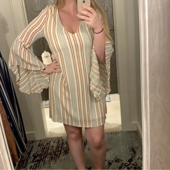 Altar’d State Womens Tazewell striped dress size M - Picture 3 of 6